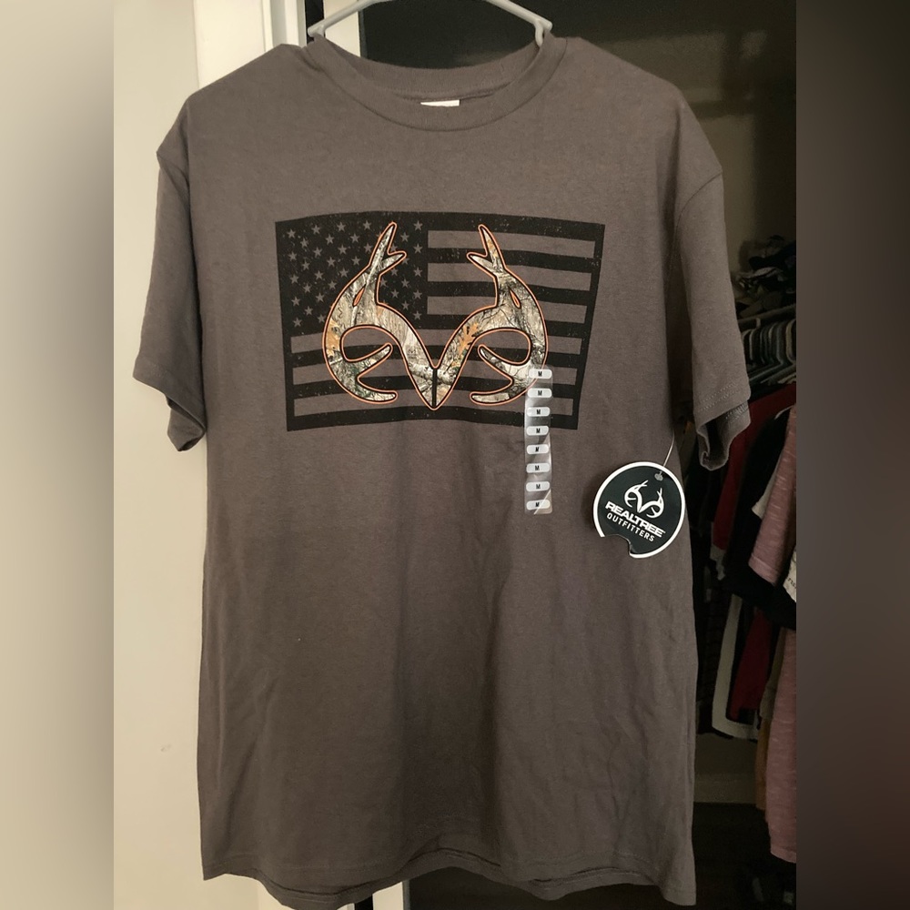 Mens Realtree Logo Short Sleeve T-Shirt Medium